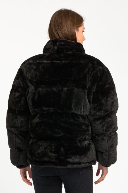 TJW FAUX FUR PUFFER kabát