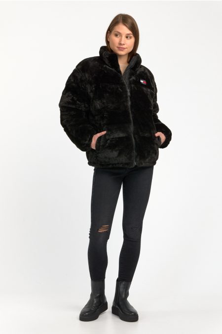 TJW FAUX FUR PUFFER kabát