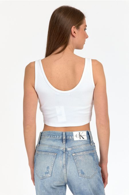 CK RIB CROP top