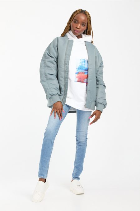 OVERSIZED BOMBER kabát