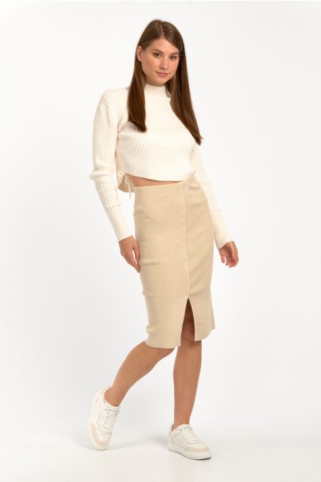 BUTTON DOWN SKIRT szoknya