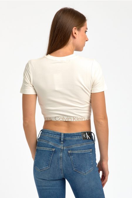 WAIST LOGO cropped póló