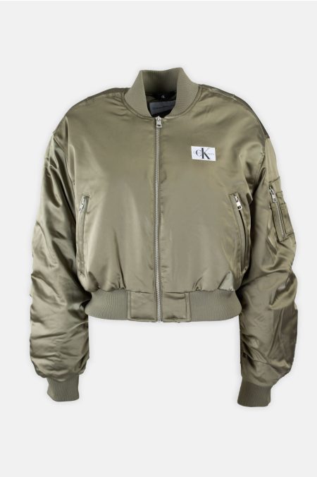 SATIN BOMBER kabát