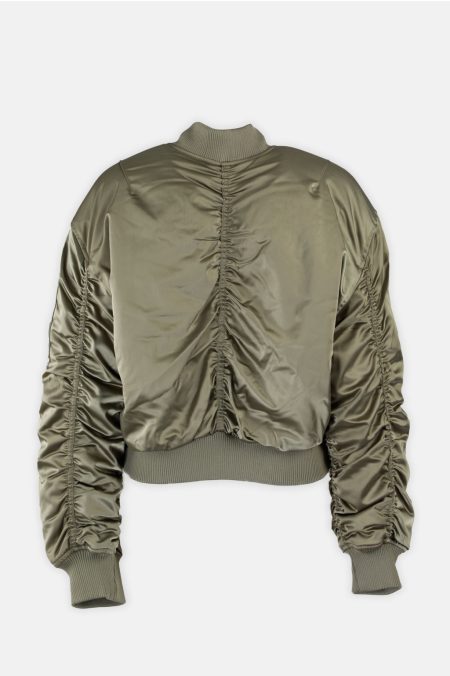 SATIN BOMBER kabát