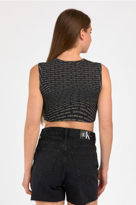 AOP CROPPED TANK TOP PÓLÓ