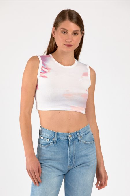 AOP CROPPED TANK TOP PÓLÓ