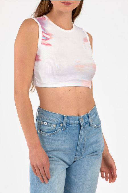 AOP CROPPED TANK TOP PÓLÓ