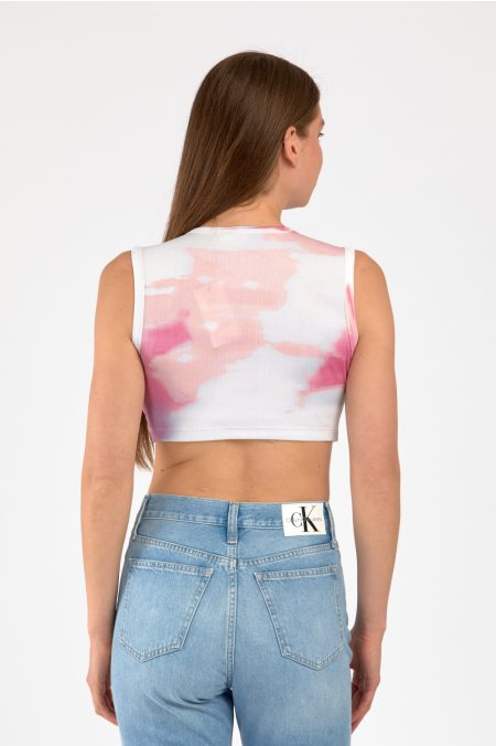 AOP CROPPED TANK TOP PÓLÓ