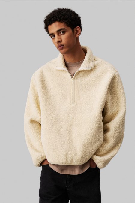 HALF ZIP SHERPA PULÓVER