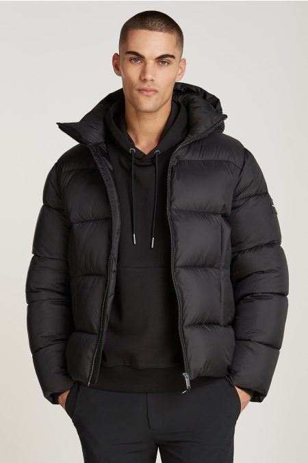 HOODED QUILT PUFFER Dzseki