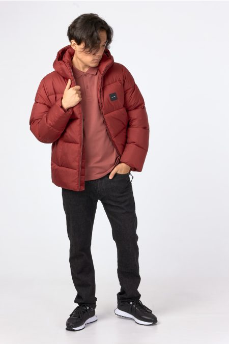 HOODED QUILT PUFFER Dzseki