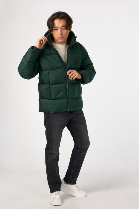 HOODED QUILT PUFFER Dzseki