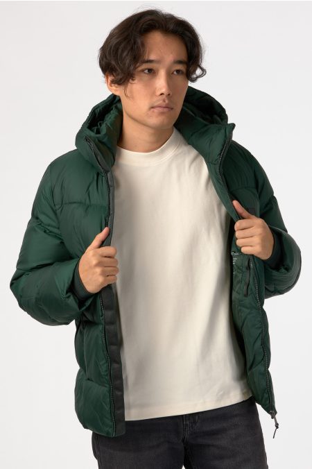 HOODED QUILT PUFFER Dzseki