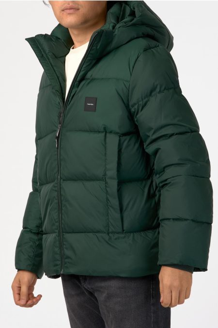 HOODED QUILT PUFFER Dzseki