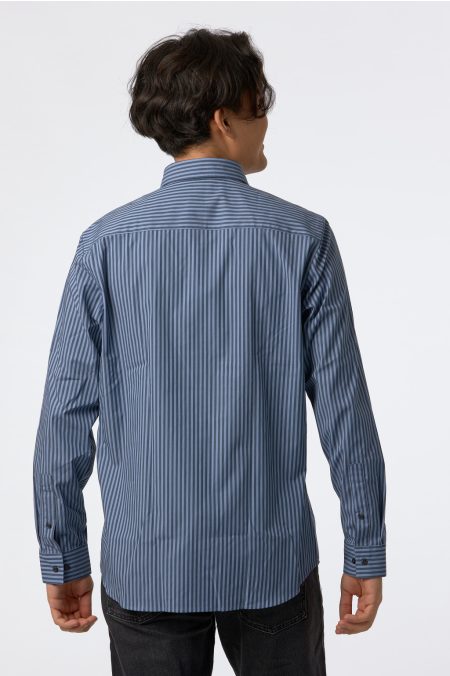 POPLIN STRETCH STRIPE Ing