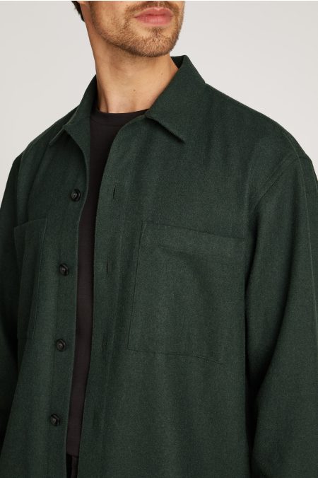 WOOL BLEND OVERSHIRT Ing