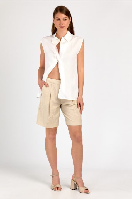 LINEN TAILORED SHORT