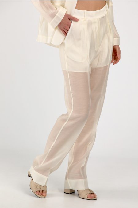 SHEER TAILORING PANT NADRÁG